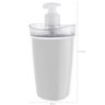 Porta Sabonete líquido Martiplast Saboneteira Líquida Dispenser Sabonete Com Válvula Pump Branco - 3