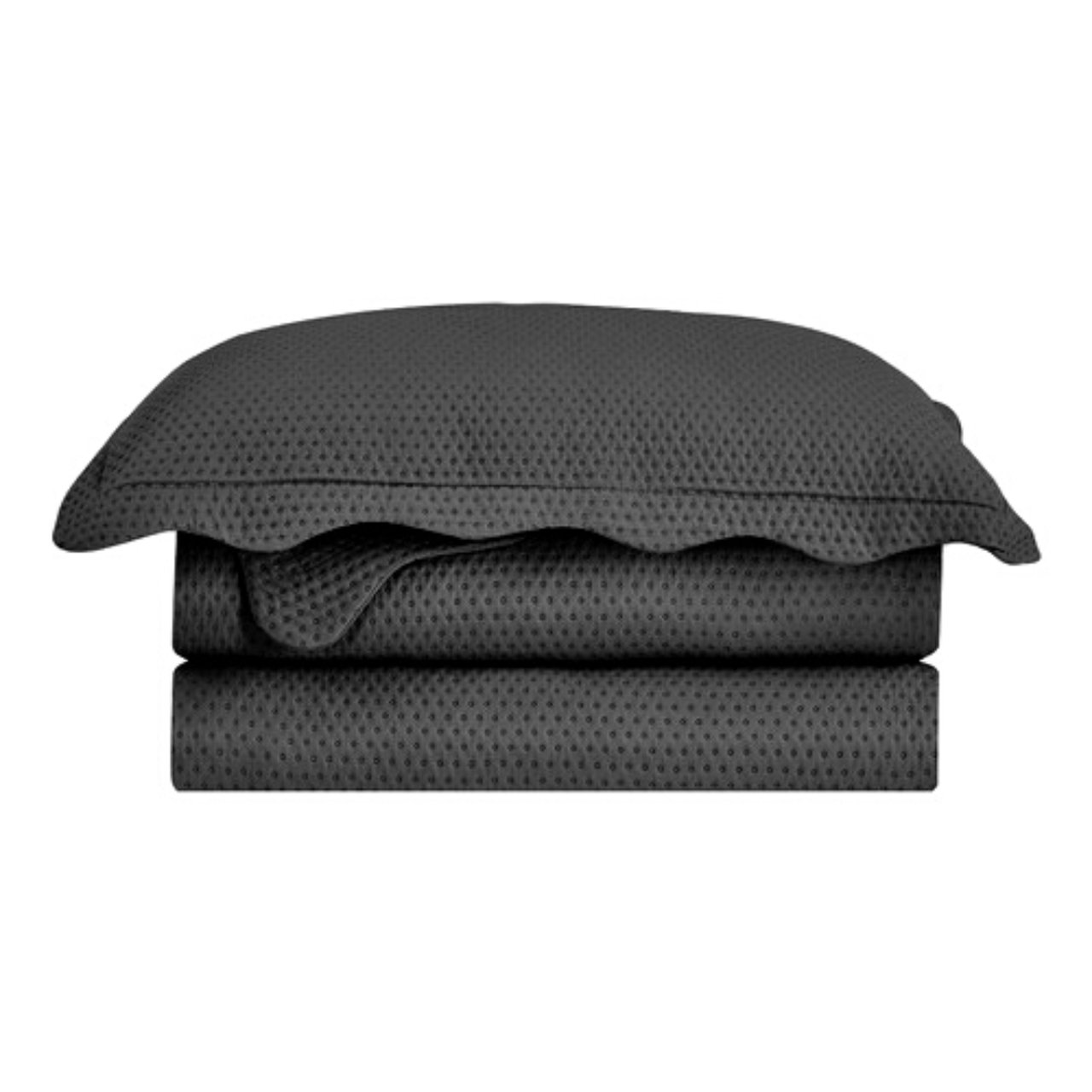 Cobre Leito Queen Roupa De Cama Colcha Kit 3 Peças - Chumbo - 7