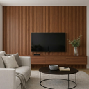 Ver imagem 1 de Kit 5 Painéis Ripados Pvc 3d Decorativo 2,70m Interno