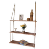 Prateleira de madeira e corda de Sisal - 1