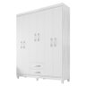 Guarda Roupa Casal Ambiente Modena 6 Portas Carvalho Branco - Incorplac - 2