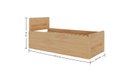 Ver imagem 3 de Cama Solteiro Bau em Madeira Maciça Flow Natural Pine