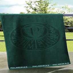 Toalha de Banho Buettner Jacquard Veludo Futebol Palmeiras 70cmx140m Verde - 2