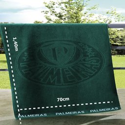 Toalha de Banho Buettner Jacquard Veludo Futebol Palmeiras 70cmx140m Verde - 4