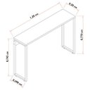 Ver imagem 6 de Aparador 120cm Martinucci Iron IRAP1230BBP Home Office Branco