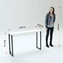 Ver imagem 7 de Aparador 120cm Martinucci Iron Irap1230Bbp Home Office Branco