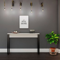 Aparador 120cm Martinucci Iron Irap1230Bbp Home Office Branco - 4