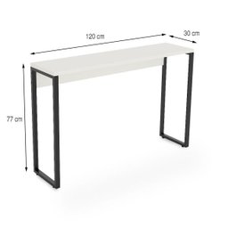 Aparador 120cm Martinucci Iron Irap1230Bbp Home Office Branco - 5