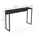 Ver imagem 4 de Aparador 120cm Martinucci Iron Irap1230Ppp Home Office Preto