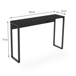 Aparador 120cm Martinucci Iron Irap1230Ppp Home Office Preto - 4