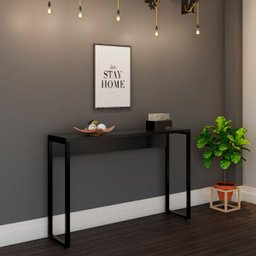 Aparador 120cm Martinucci Iron Irap1230Ppp Home Office Preto - 3