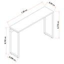 Ver imagem 5 de Aparador 120cm Martinucci Iron Irap1230Ppp Home Office Preto