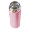 Garrafa Térmica Inteligente de Inox 500ml Tampa C-sensor de Temperatura Led Água Café Chá Rosa - 1