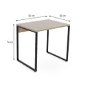 Ver imagem 2 de Mesa Escritório Reta 90cm Martinucci Iron Irmr0960Cbcbp Home Office Carvalho Bruma
