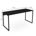 Ver imagem 3 de Mesa Escritório Reta 150cm Martinucci Iron Irmr1560Ppp Home Office Preto