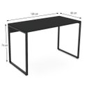 Ver imagem 3 de Mesa Escritório Reta 120cm Martinucci Iron Irmr1260Ppp Home Office Preto