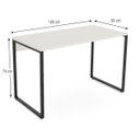 Ver imagem 4 de Mesa Escritório Reta 120cm Martinucci Iron Irmr1260Bbp Home Office Branca
