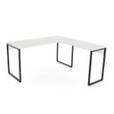 Ver imagem 3 de Mesa Escritório em L 150cm Martinucci Iron Irml1515Bbp Home Office Branca
