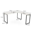Ver imagem 4 de Mesa Escritório em L 150cm Martinucci Iron Irml1515Bbp Home Office Branca