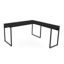 Ver imagem 1 de Mesa Escritório em L 150cm Martinucci Iron Irml1515Ppp Home Office Preto