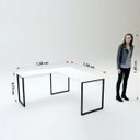 Ver imagem 4 de Mesa Escritório em L 150cm Martinucci Iron Irml1515cbcbp Home Office Carvalho Bruma