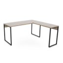 Ver imagem 2 de Mesa Escritório em L 150cm Martinucci Iron Irml1515cbcbp Home Office Carvalho Bruma