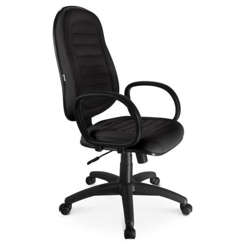 Cadeira Presidente Giratória Martiflex Tescaro Tes0232Pt95Ptcopt Couríssimo Preto