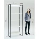 Ver imagem 6 de Estante Alta 5 Prateleiras Martinucci Iron Irea0818cbcbp Home Office Carvalho Bruma