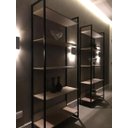 Ver imagem 3 de Estante Alta 5 Prateleiras Martinucci Iron Irea0818cbcbp Home Office Carvalho Bruma