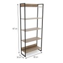 Ver imagem 5 de Estante Alta 5 Prateleiras Martinucci Iron Irea0818cbcbp Home Office Carvalho Bruma