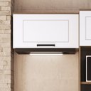 Ver imagem 6 de Cozinha Modulada Provençal 4 Peças Balcão, Tampo, Armário Basculante e Torre Quente Branco/Jequitibá