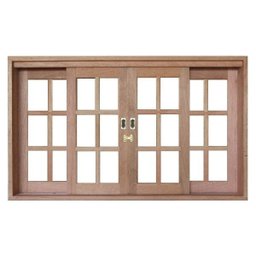 Janela de Correr Madeira Quadriculado 1,20mx1,40m Madersilva - 1