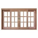 Ver imagem 1 de Janela de Correr Madeira Quadriculado 1,20mx1,40m Madersilva