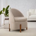 Ver imagem 1 de Poltrona Redonda Rubi Sala Estar Quarto Escritório