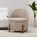 Ver imagem 2 de Poltrona Redonda Rubi Sala Estar Quarto Escritório