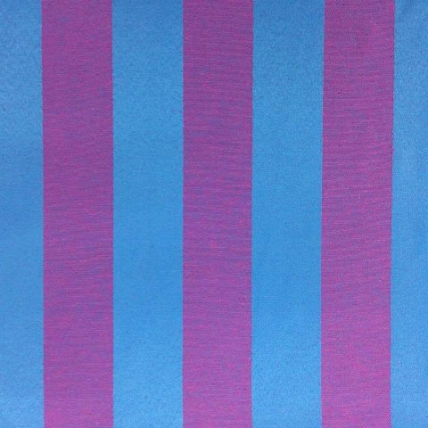 Toalha de Mesa Redonda em Jacquard Listrado Azul Frozen com Rosa - 2,80m