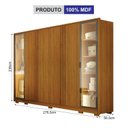 Ver imagem 3 de Guarda Roupa Casal com Vidro Reflecta e LED 6 Portas 6 Gavetas 100% MDF Prime