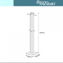 Ver imagem 3 de Closet Modulado Aberto 38,2cm com Cabideiro Az1018 Tecno Mobili - Nogal/branco