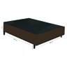 Base de Cama Box com Cabeceira Estofada Casal na Cor Marrom Chocolate Suede - 2
