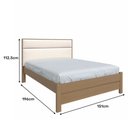 Ver imagem 7 de Cama de Casal Pedra Azul Plus 1,40 Móveis Rimo Carvalho/Carvalho