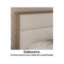 Ver imagem 5 de Cama de Casal Pedra Azul Plus 1,40 Móveis Rimo Carvalho/Carvalho