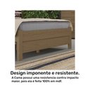Ver imagem 6 de Cama de Casal Pedra Azul Plus 1,40 Móveis Rimo Carvalho/Carvalho