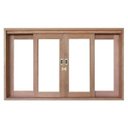 Ver imagem 1 de Janela de Correr Madeira Panorâmico 1,20mx1,40m Madersilva