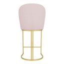 Ver imagem 6 de Kit 08 Banquetas Altas Bela Suede Base Metálica Industrial Dourado - Pallazio Cor:Rosa Bebê