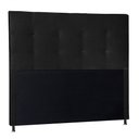 Ver imagem 2 de Cabeceira Casal 1,40m Berlim Suede Preto Dal Poz Estofados