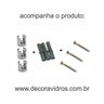 Prateleira de canto em vidro chanfrada 30x30 com suporte de fixação invisível - 3