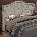 Ver imagem 2 de Cabeceira Cama Box Casal 140 Cm P05 Lisboa Bouclê Creme - Lyam Decor