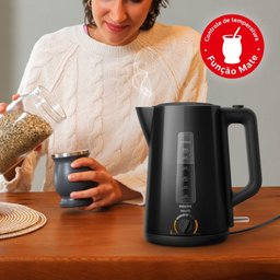 Chaleira Elétrica Philips Walita 1200 Série 5000 Preta 1,7l 127v Ri9368 - 10