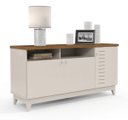 Ver imagem 1 de Buffet Bancada Positano Off-White com Madero Canela
