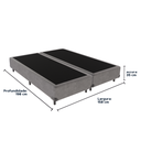 Ver imagem 3 de Cama Box Queen 158x198 Cinza